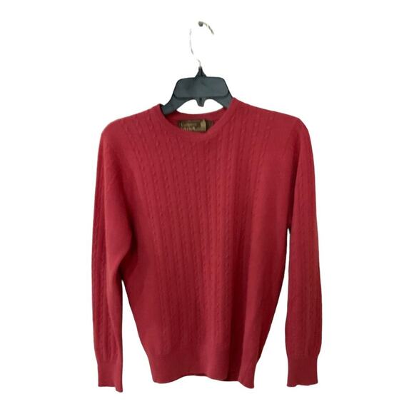 Vintage Lyle & Scott 100% Pure Cashmere Sweater Women's Medium Made In Scotland - Picture 1 of 12